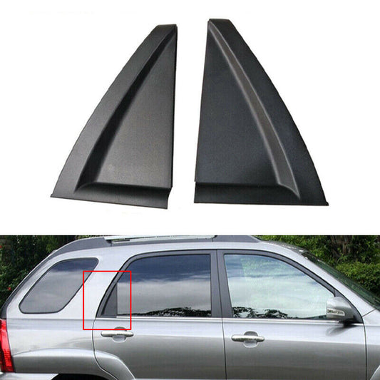 for Kia Sportage 2005-2010 Pair Rear Door Outside Delta Molding Left Right