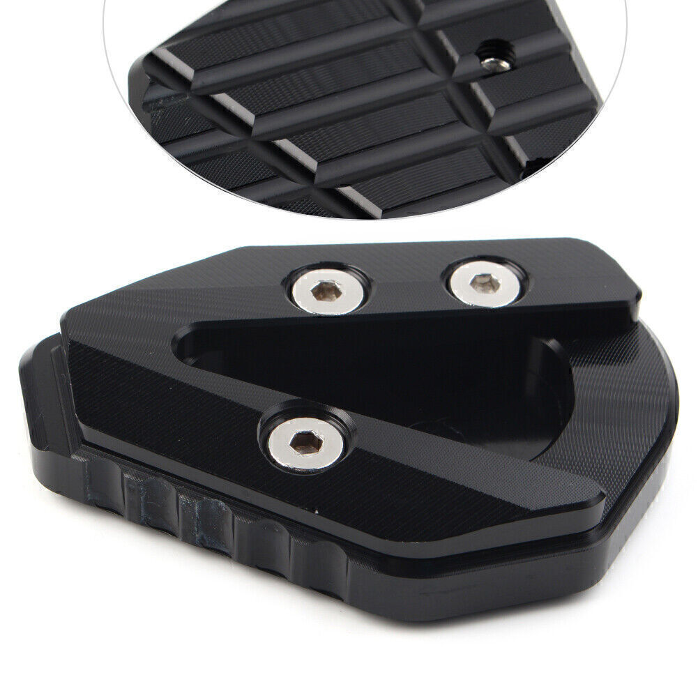 for Yamaha YZFR6 2017-2021 20 BLK Kickstand Foot Support Side Pad Enlarge Plate