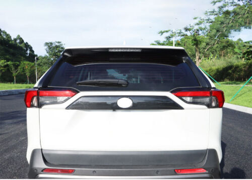 for Toyota RAV4 2019-2023 Carbon Fiber Exterior Tail Door Trunk Lid Strip Trim