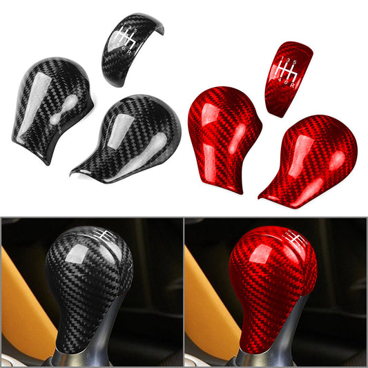 Carbon Fiber Interior Gear Gear Shift Knob Cover Trim for Nissan 370Z Z34 09-18 Q
