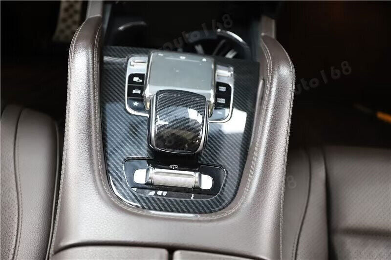 ABS Carbon Look Gear Shift Panel Cover Trim For GLE-SUV 2020-23 B n