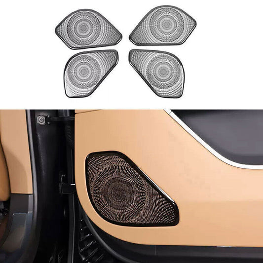 for Range Rover Sport 2023-25 Black Steel Inner Door Cover Trim Speaker Sound 4X