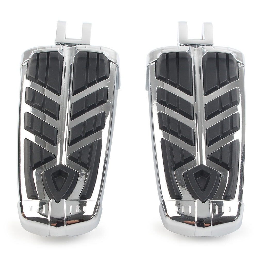 Pair Foot Pegs Footrests Footpegs for Honda CBR900RR Interceptor VFR800 Chrome