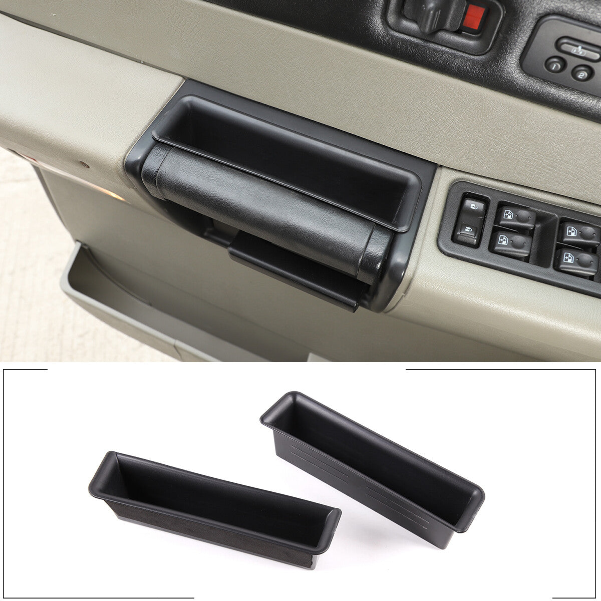 Suitable for Humme-r H2 2003-07 2-piece inner door handle storage box cover accessory