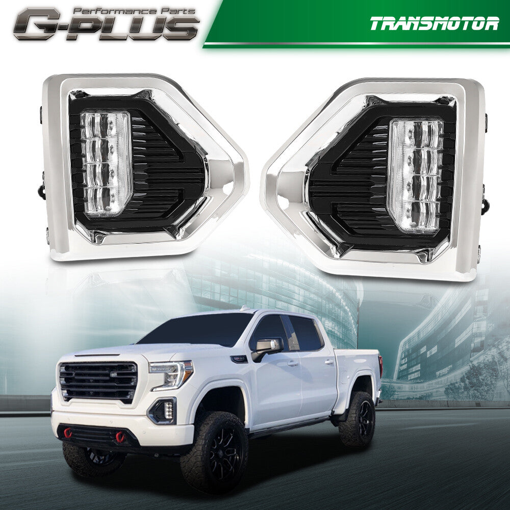 Suitable for 2019-2021 for Gmc for Sierra 1500 Denali Switchback LED fog lights+switch+baffle- v