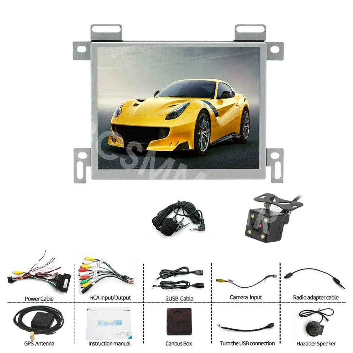 Android 14 Stereo Radio Touch Screen W/Cam Fit for Dodge for Challenger 2015-2023
