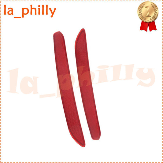 2pcs Red Fits for BMW 3 GT F34 Rear Bumper Reflector Left + Right Q