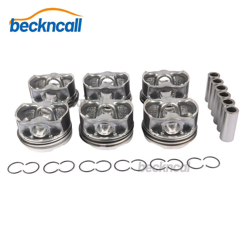 6X Pistons Rings ¦µ84mm Set N55B30 N55B30A for BMW X3 X4 X5 X6 F10 F20 F21 F30 US