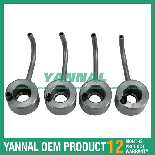 4-piece oil nozzle kit for 4TNV98 engine parts -