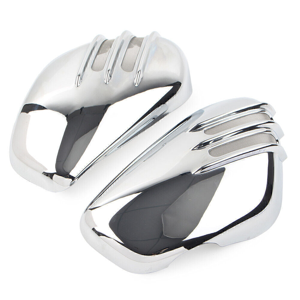 Chrome Side Panel Battery Cover Cap Left +Right for Bobber & Speedmaster 1200