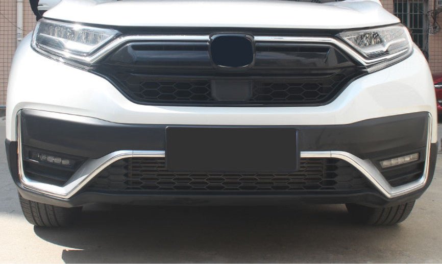 for Honda CR-V CRV 2020-2022 ABS Chrome Car Front Bumper Lower Grille Strips 4X