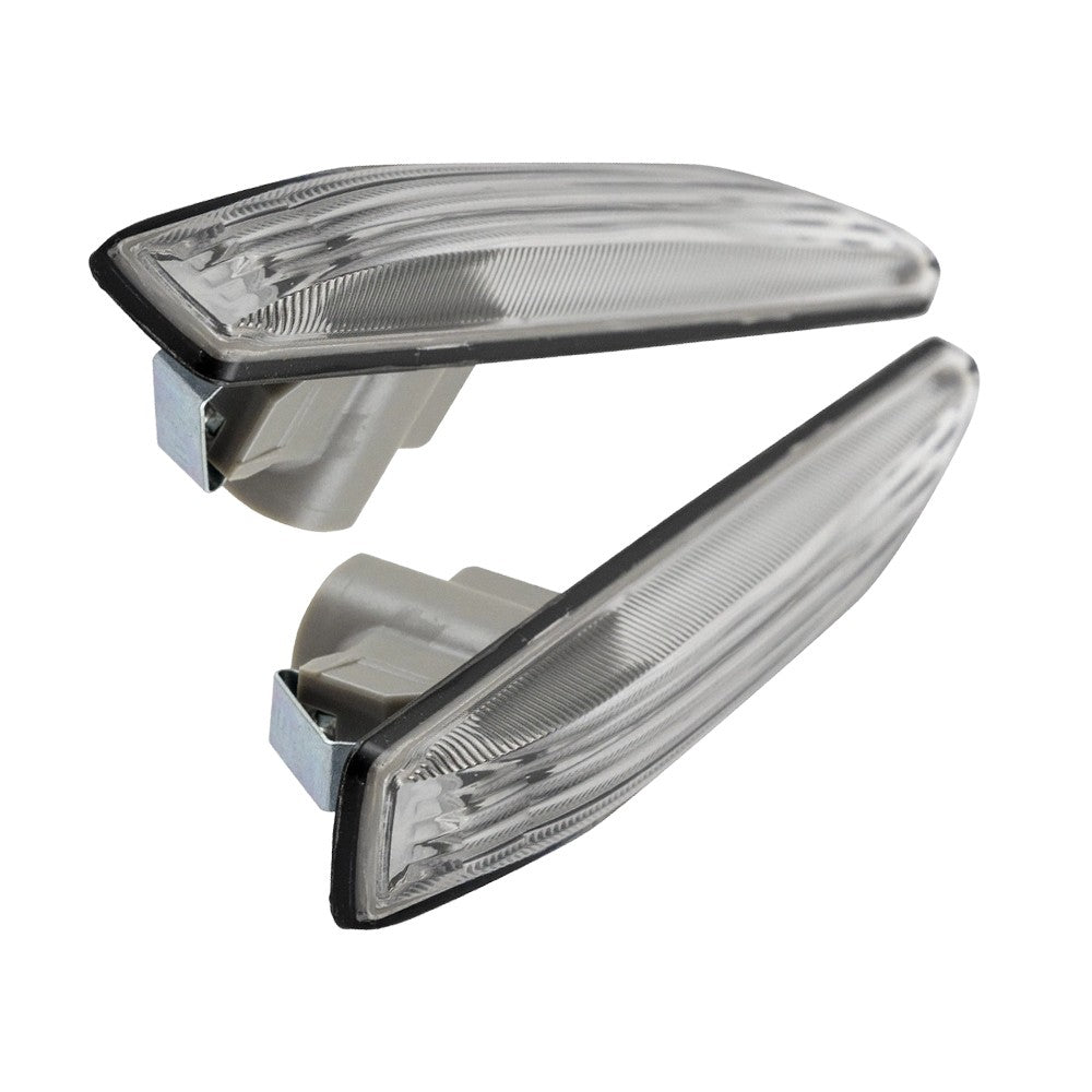 2 Pieces Front Fender Marker Light Shell Fits For 7' E65 E66 E67 01-08