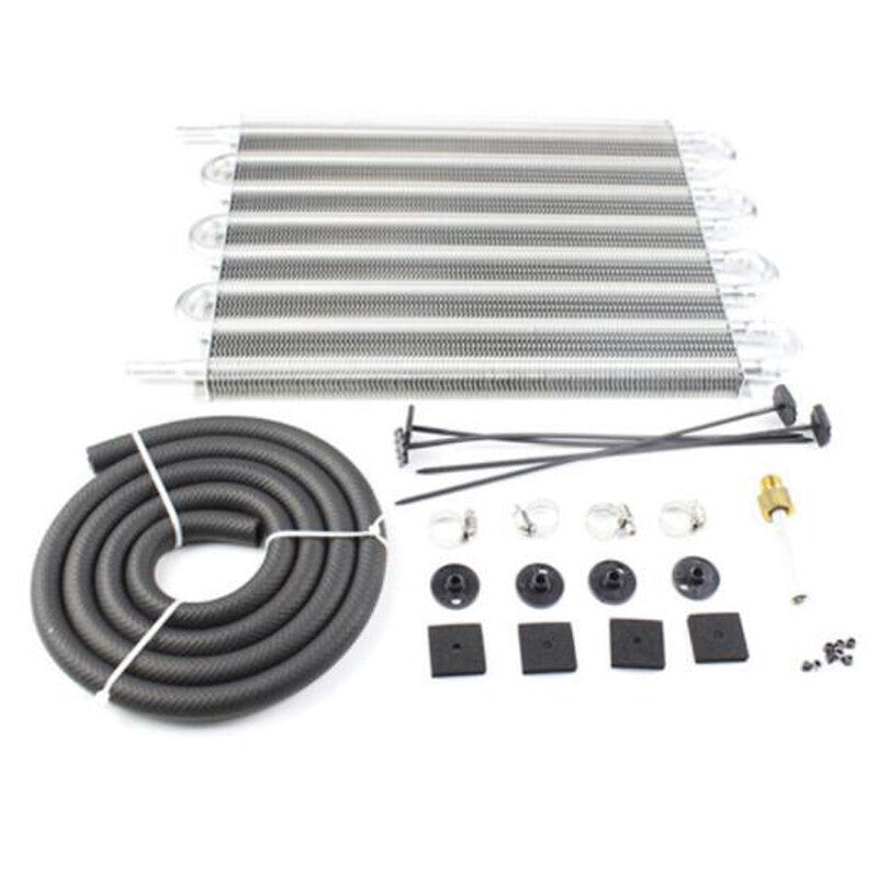 8-pin and FIN gearbox oil cooler with radiator converter mounting kit - n