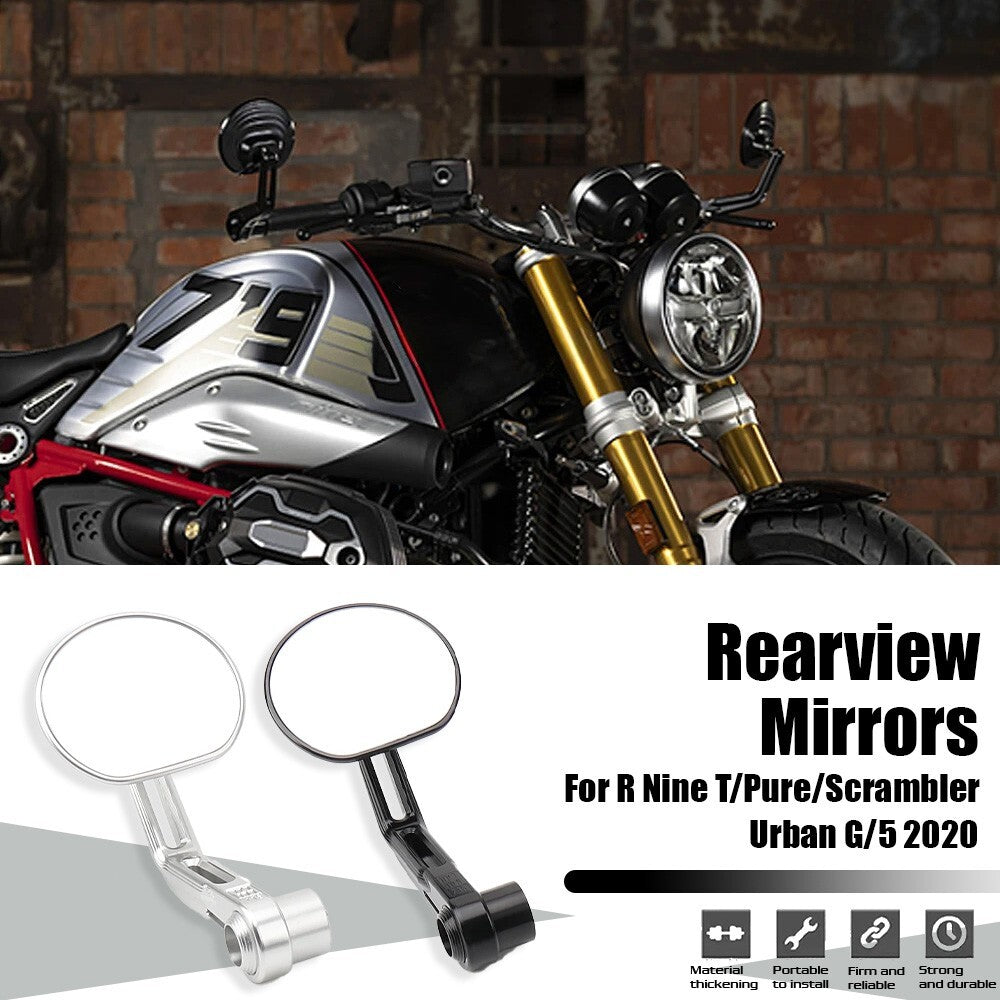 Motorcycle Handle Side Rearview Mirrors for BMW RNINET Scrambler/Pure/Urban G/S
