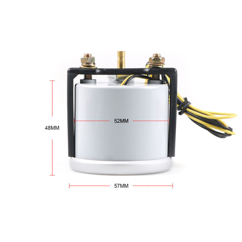 1-piece DC 12V 2-inch 52mm bar pointer white LED turbocharger vacuum compressor gauge n