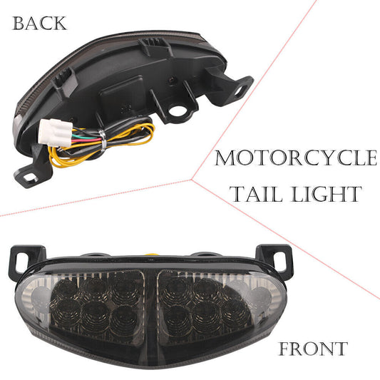 Smoke 1X LED Taillight Integrated Turn Signals for Kawasaki ER-6N 2009-2011 2010