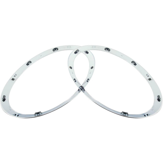 Left+Right Front Headlight Trim Strip for 2013-18 for Mini F55/F56/Cabrio F57 Chrome