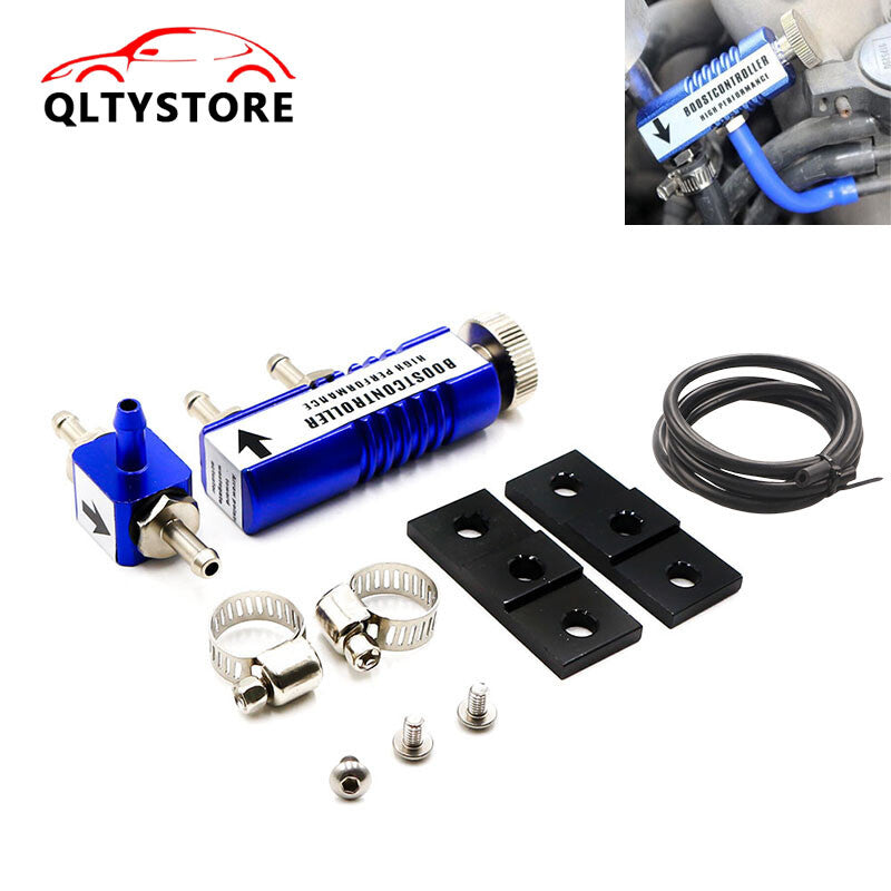 Adjustable Racing Manual Turbo Boost Bypass Controller Kit 30PSI Blue Universal