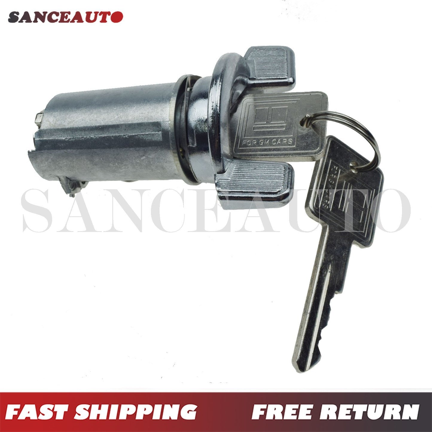 Suitable for Caddy for Buick Olds for Pontiac ignition key switch lock cylindrical glass cup 2-button - n