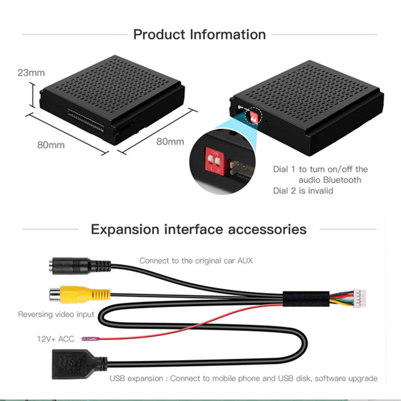 Car Module Android Mirror Link for Benz A B C CLA GLA ML NTG4.5 Wireless Carplay