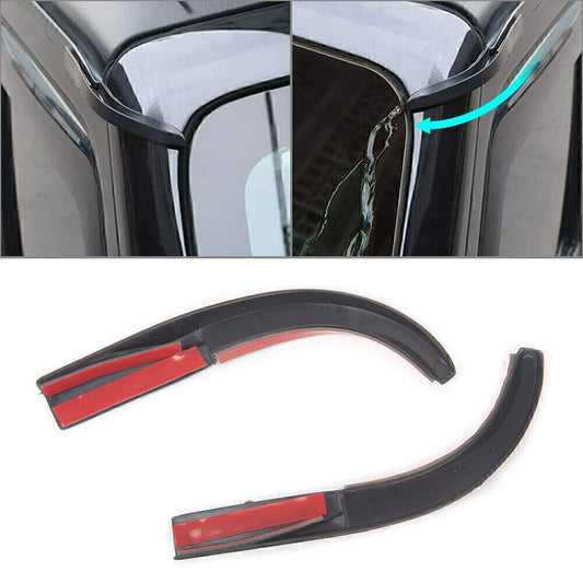 for Jeep for Wrangler JK 2007-2017 2008 09 Water Rain Gutter Extension Trim Cover