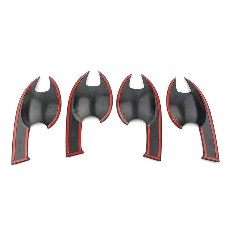 ABS Carbon Fiber Exterior Door Handle Bowl Cover Trim for Mazda CX-30 CX30 20-22