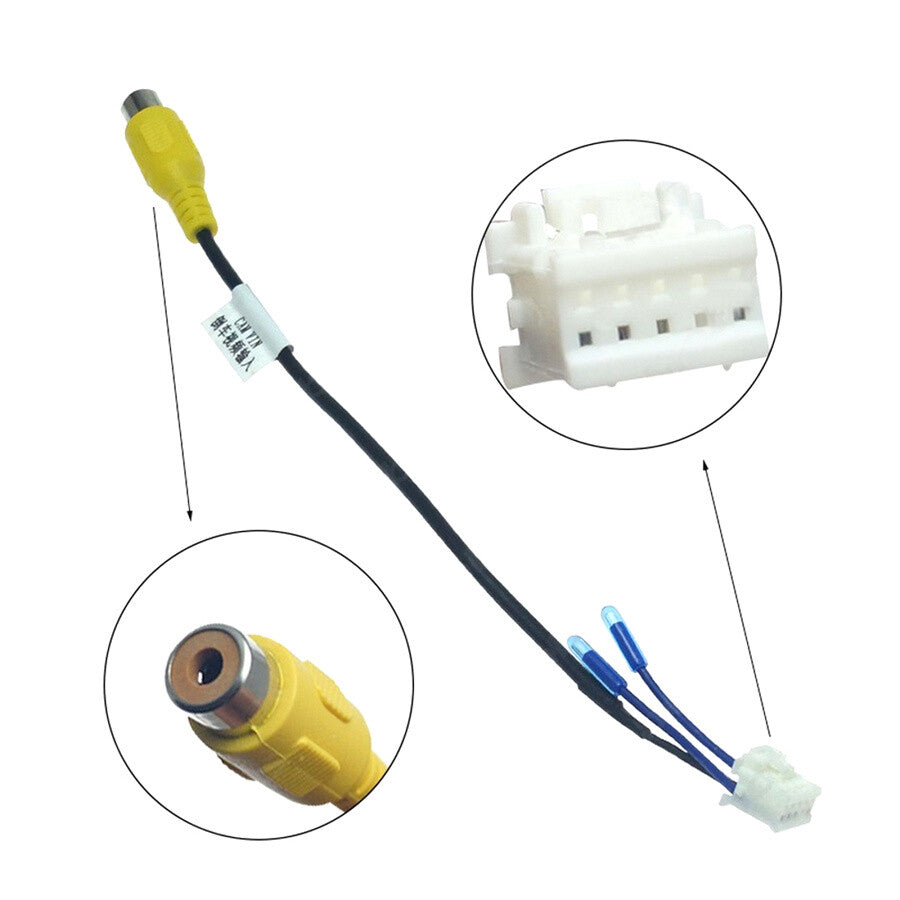 RCA Reversing Rear View For Android Car Navigation Connector Power Cable Adapter
