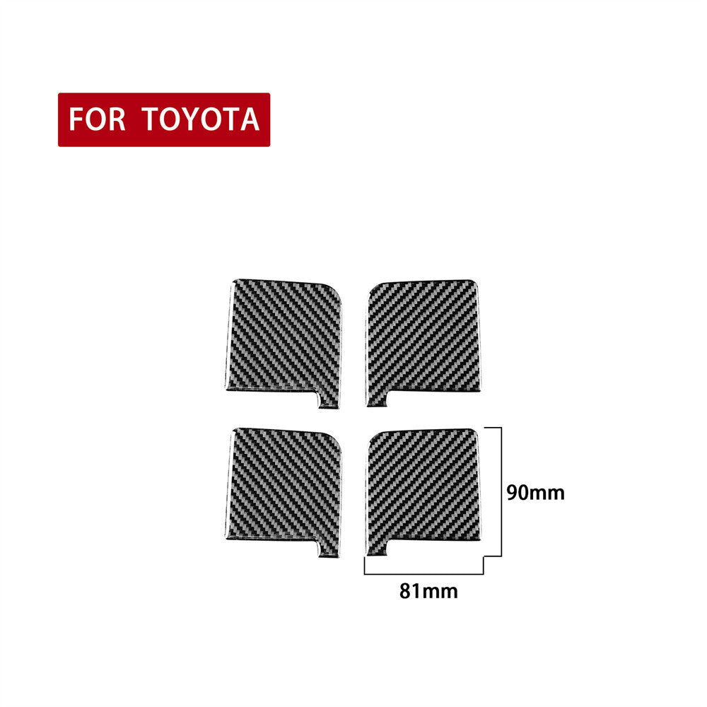 Red Passenger Storage Switch Cover Trim Carbon Fiber For FJ Curiser 07-21 v
