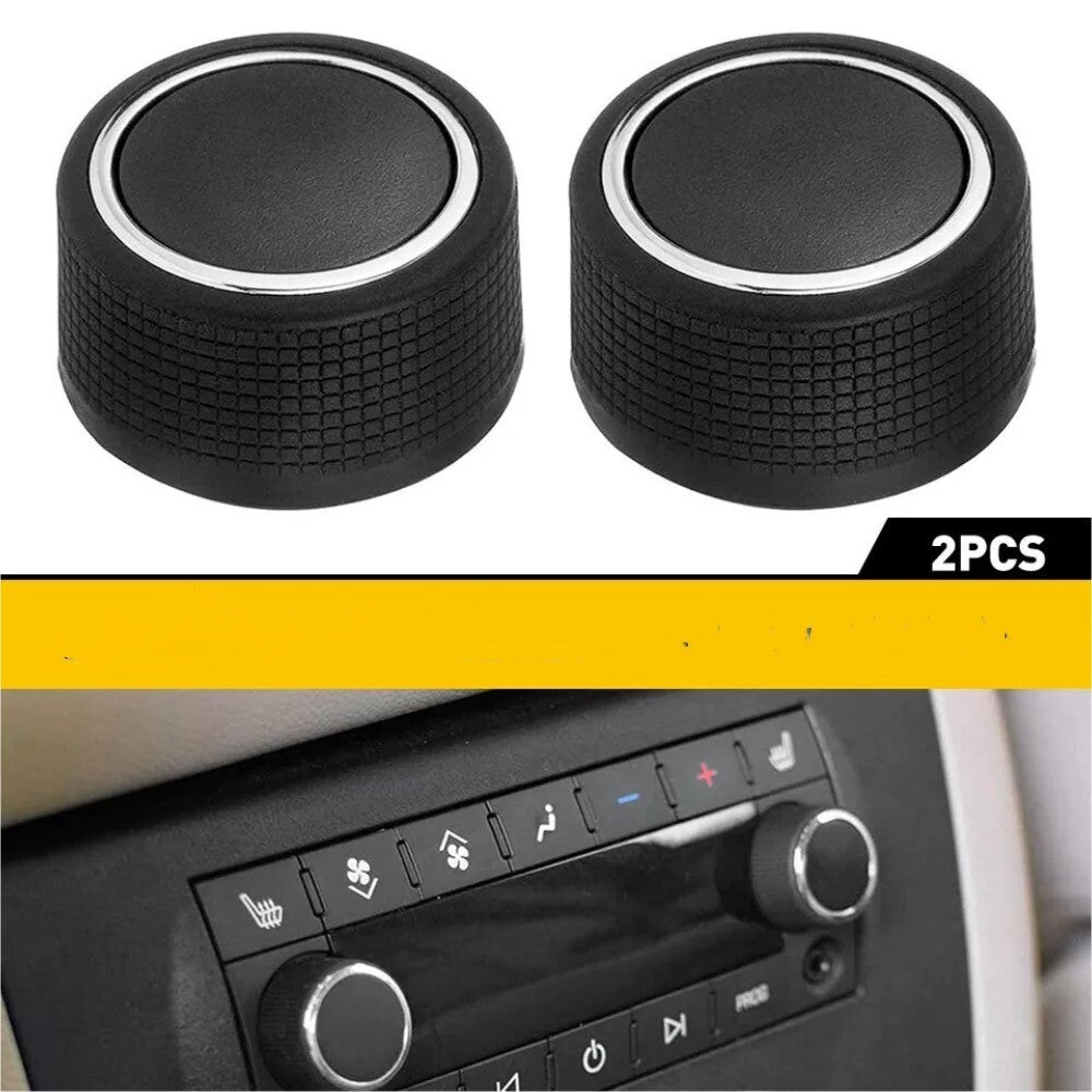2pcs Rear Control Knobs For Radio 2007 - 2013 for Chevrolet Suburban Tahoe for GMC for Yukon