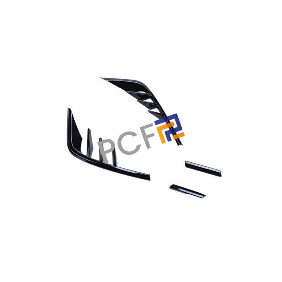 Glossy Black Front Bumper Air Vent Cover Trim 4PC for Avalon 2019-2022 B n