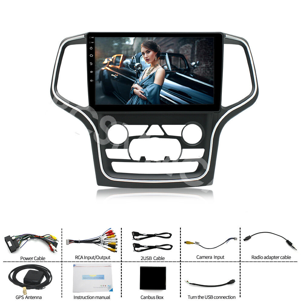 HD Touch Screen Car Stereo Radio GPS DAB+ Fit for Jeep Grand Cherokee 2014-2022
