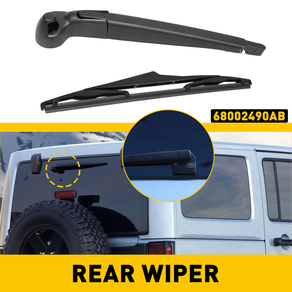 Rear window windshield wiper cover trim for Jeep for Wrangler JK 2007-17 - Accessories Q
