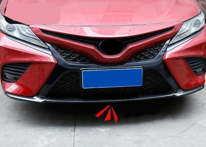 for Toyota for Camry Se Xse 18-20 Carbon Fiber Front Bumper Bottom Guard Cover 3PCS