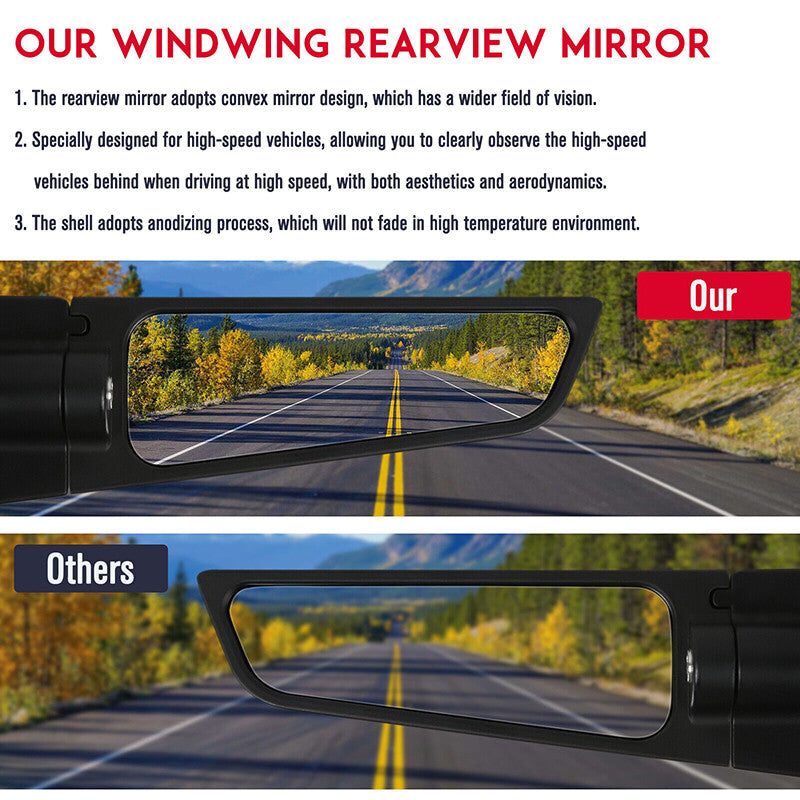 Adjustable side mirror rear view wing mirror suitable for for Suzuki GSXR 600 750 1000- v