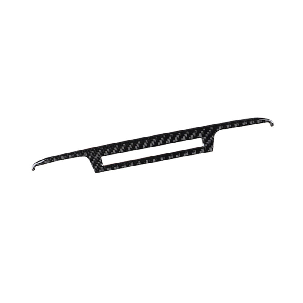 Red Carbon Fiber Rear Cup Holder Frame Cover Trim For Explorer 2020-2023 v
