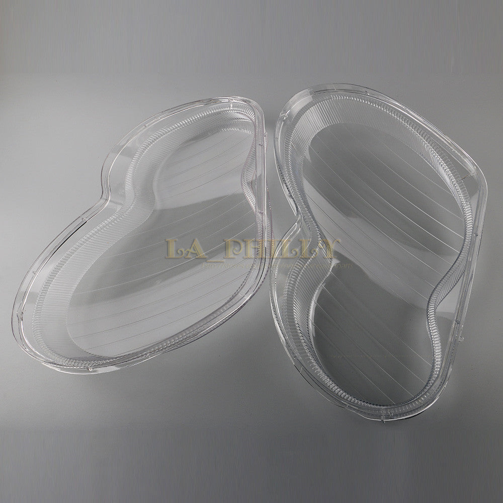 Pair Headlight Headlamp Clear Lens Cover for Mercedes for Benz W203 C-Class 01-07