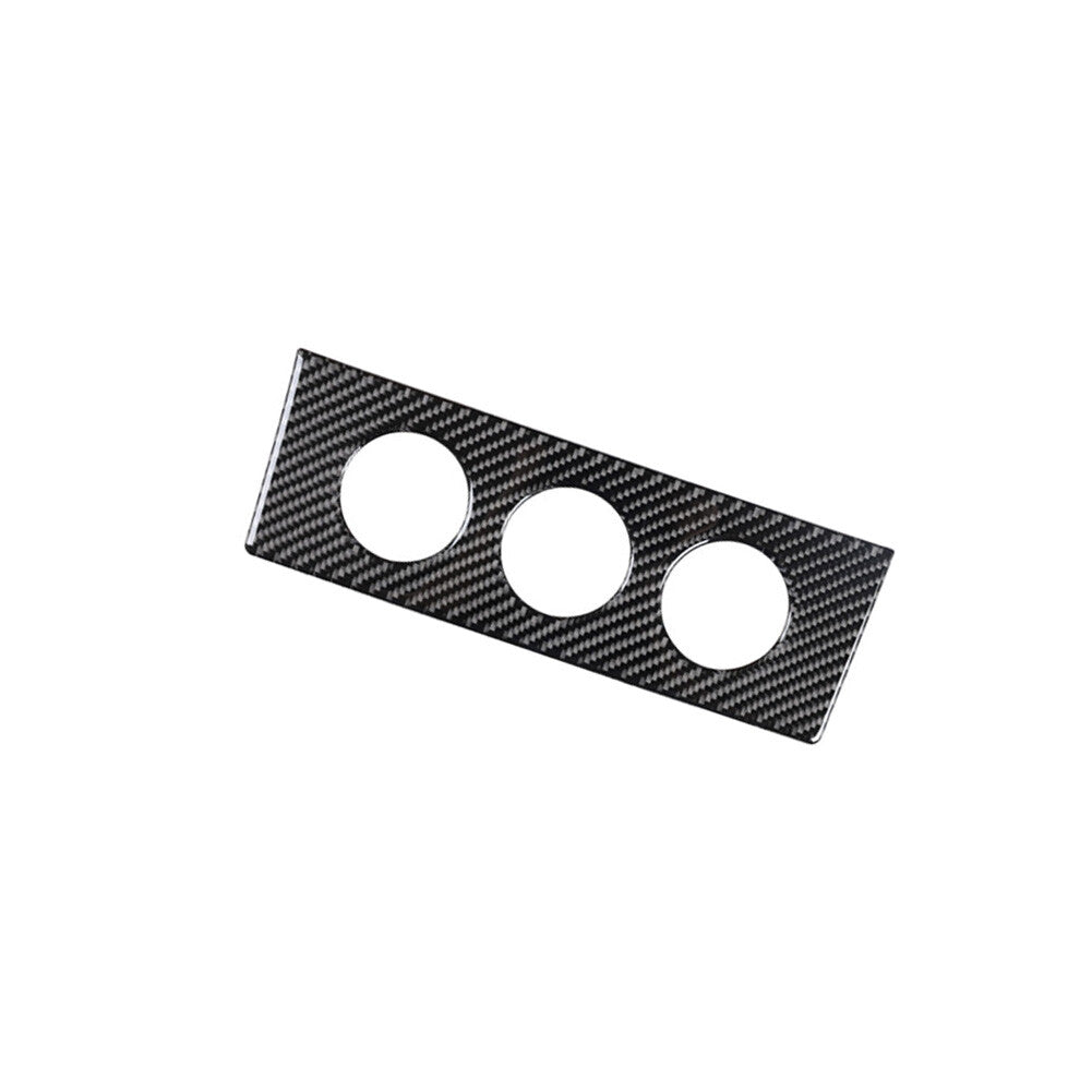 Red 4Pcs Gear Shift Trim Cover Decor Carbon Fiber for Dodge for Challenger 2015-2020 v