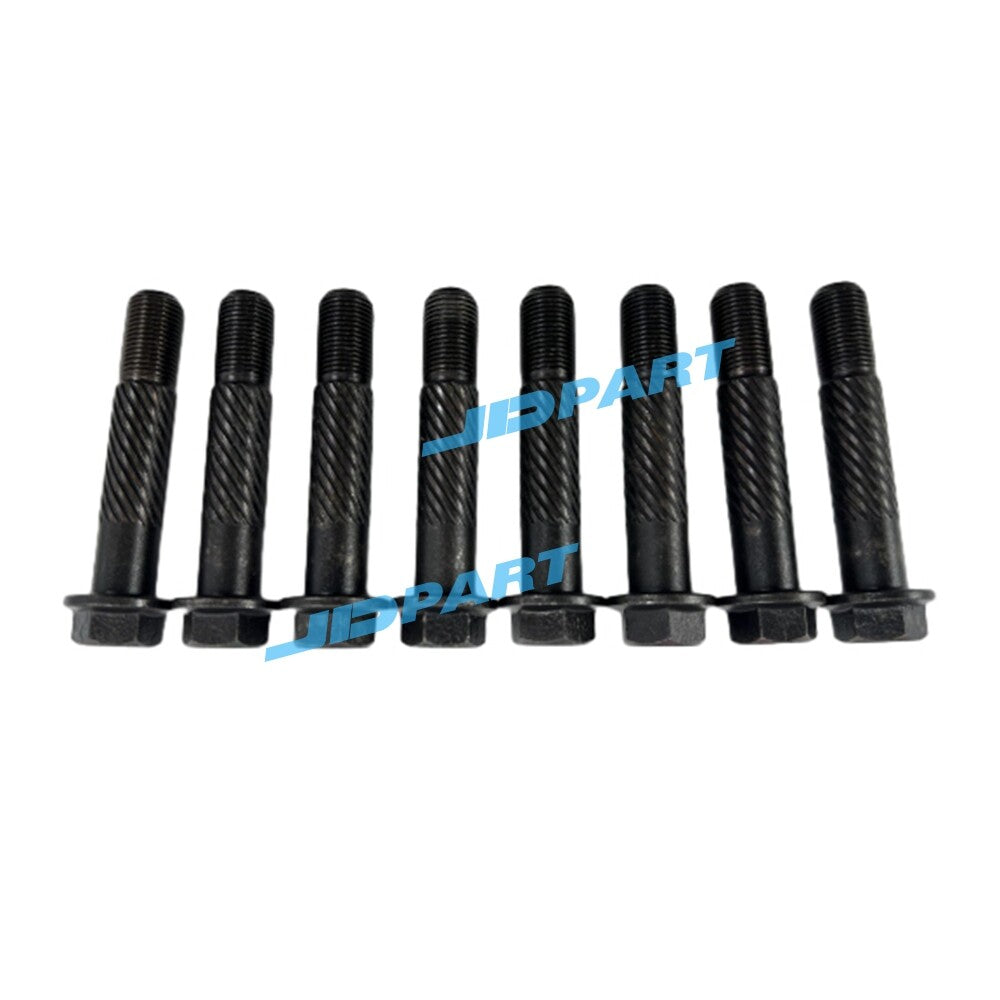 8-piece V3300 connecting rod screws, 98mm, for engine parts.
