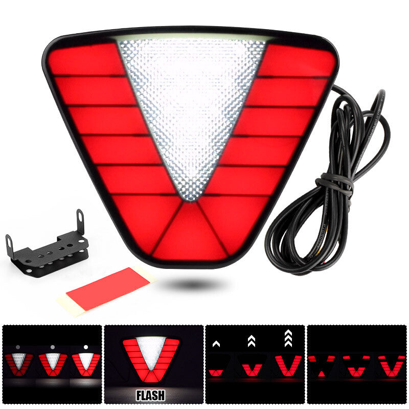 F1 Style LED Rear Bumper Strobe Flash Tail Pilot Brake Stop Light Universal Lamp