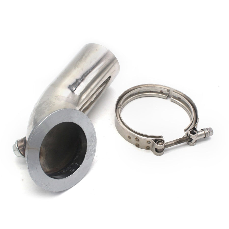 3 90° Stainless Downpipe Elbow V-band Adapter Flange Clamp For Turbo HY35 HE351 Q