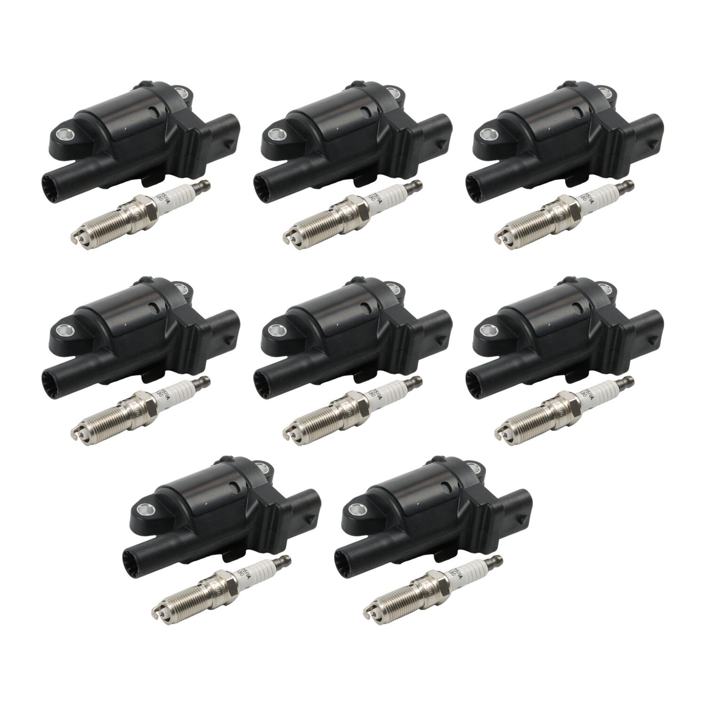 Ignition Cois l+ Spark Plugs for Chevy Silverado 1500 for GMC Tahoe UF742 91418