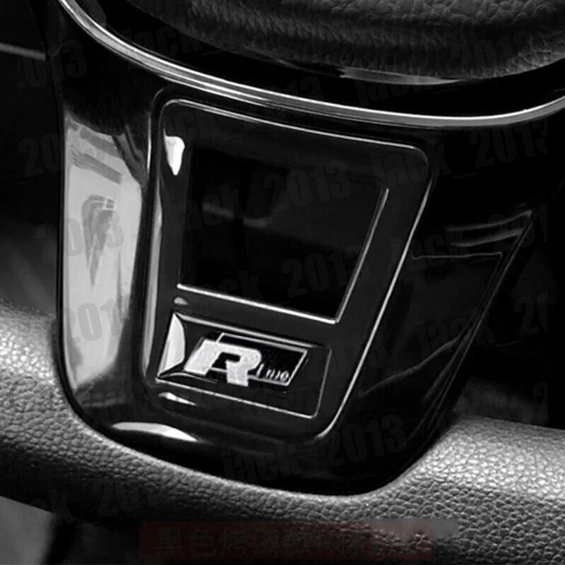 Black chrome Steering Wheel Sequin Cover Trim For Volkswage for VW for Jetta MK7 13-24