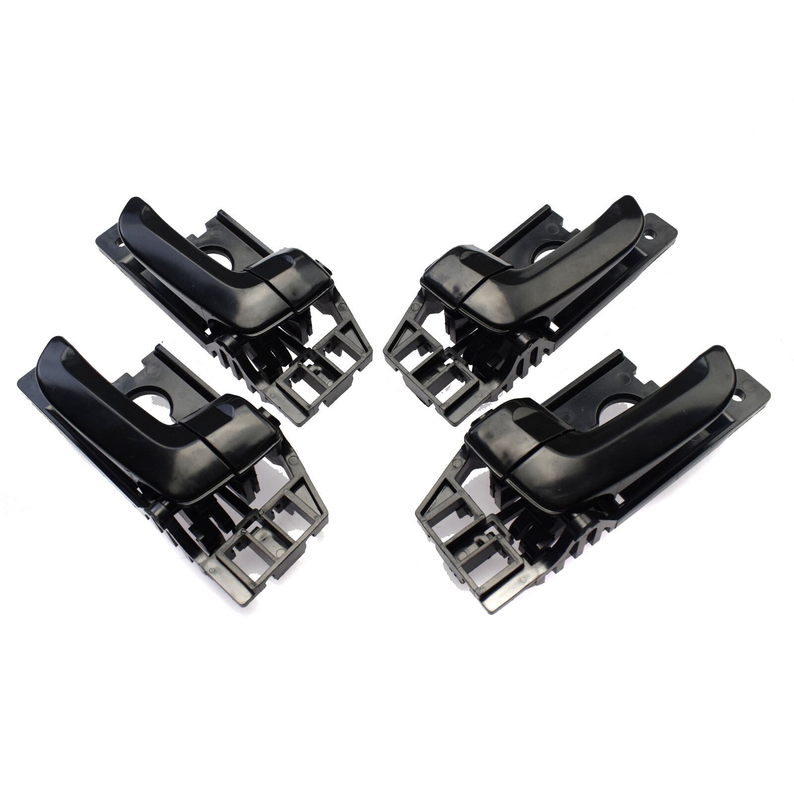 Black inner door handle left and right 4-piece set for for Kia 2005 - 10- v