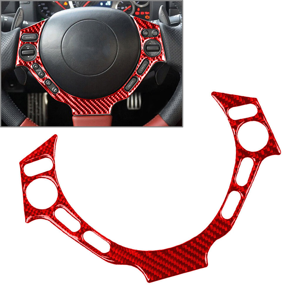 Steering Wheel Button Frame Cover Trim for Nissan GTR R35 2008-2016 Red Car Auto