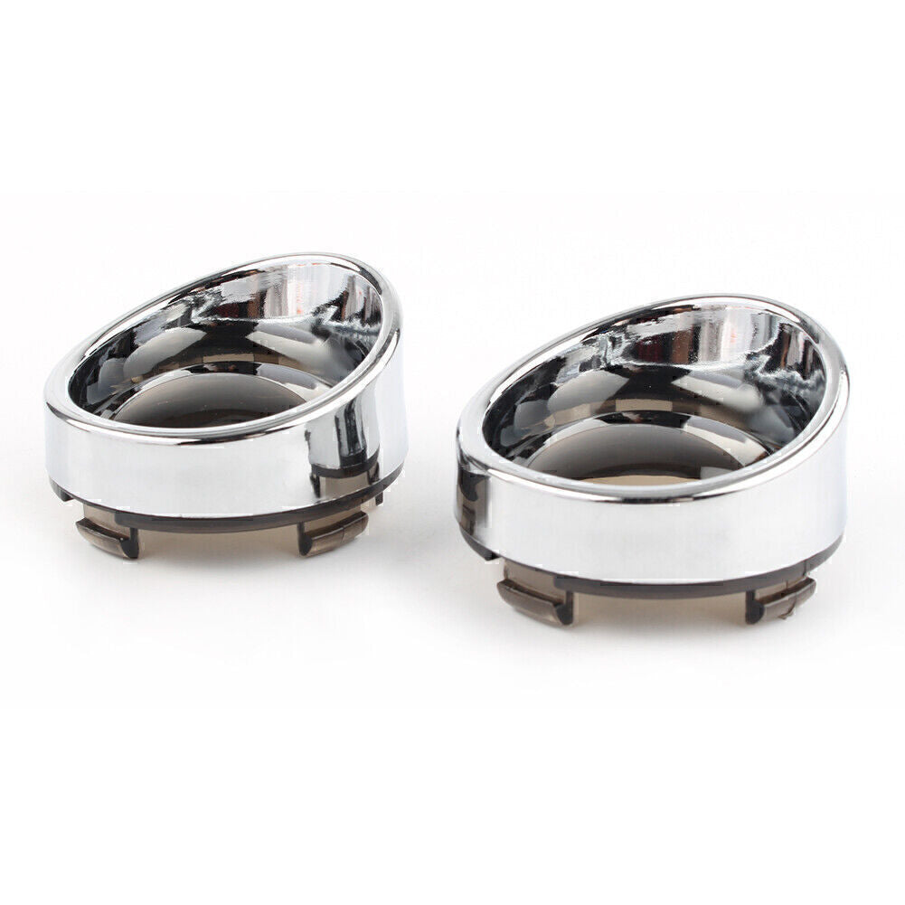 for Harley Touring Dyna Softail 2000-up Sportster 2002-up Smoke Turn Signal Lens Q