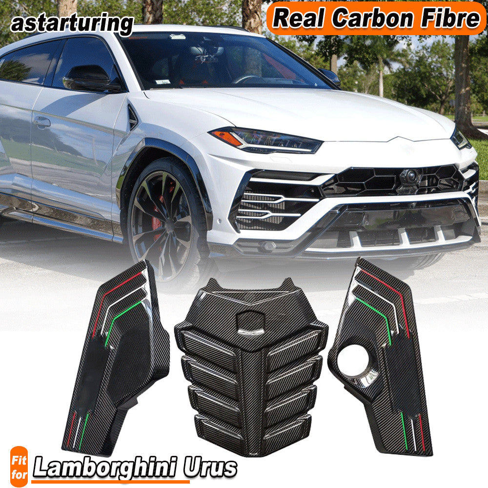 Fit for Lamborghini Urus 2018-2022 Dry Carbon Fiber Engine Hood Cover Bay Panels
