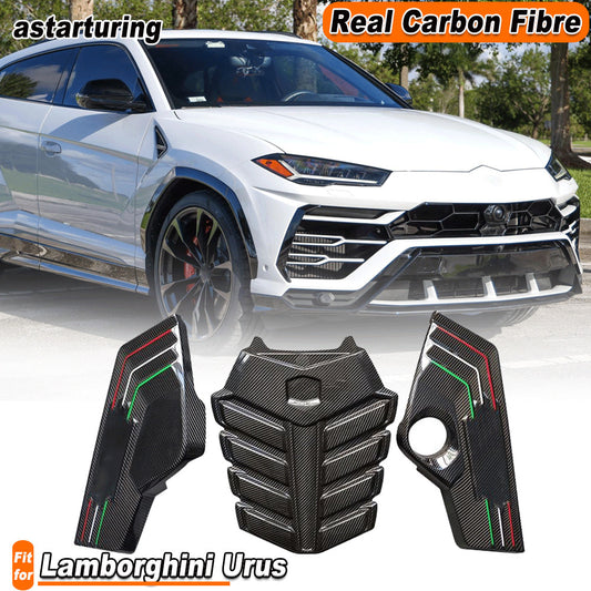 Fit for Lamborghini Urus 2018-2022 Dry Carbon Fiber Engine Hood Cover Bay Panels