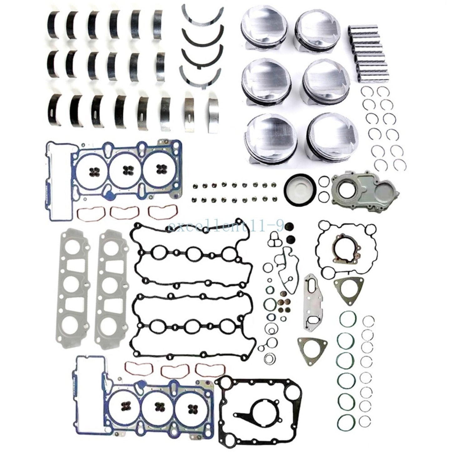 Engine piston overhaul and rebuild kit suitable for Touareg, for Audi A5, A6, A7, for A8 , S5, Q7 3.0TFSI- n