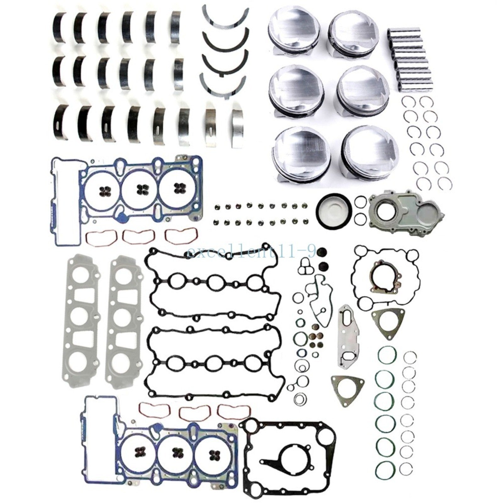 Engine piston overhaul and rebuild kit suitable for Touareg, for Audi A5, A6, A7, for A8 , S5, Q7 3.0TFSI- n