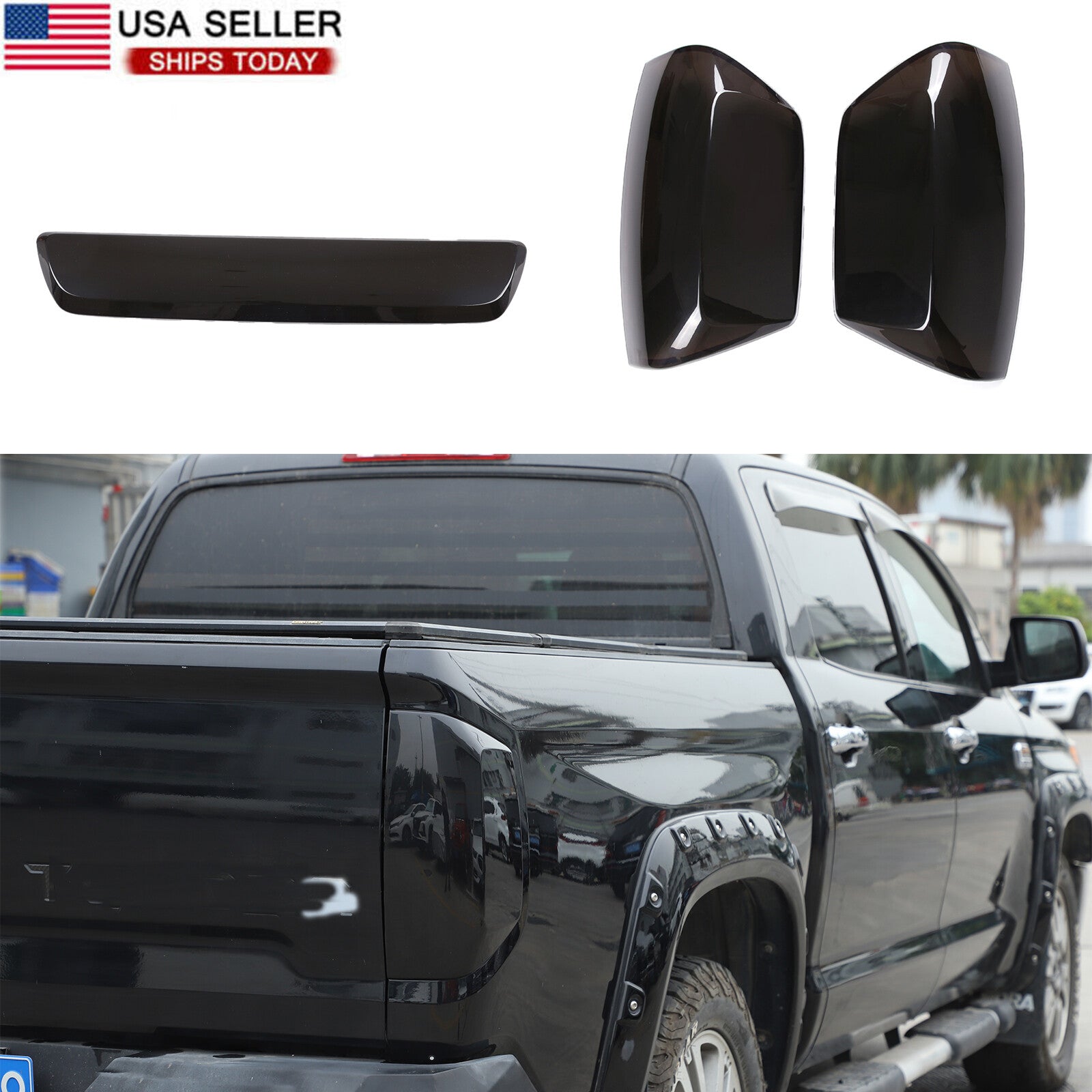 Smoked taillight/brake light cover trim for Tenderra 2007 - 2021 n